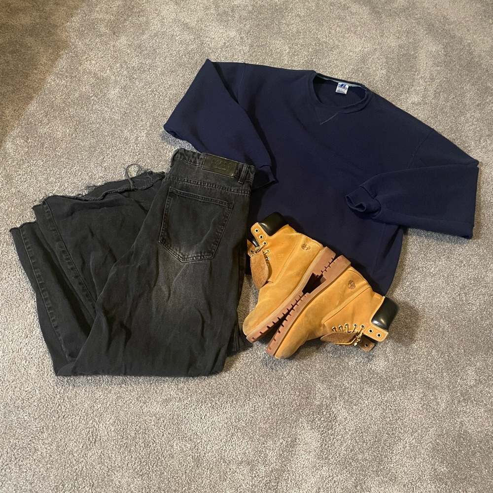 Russell Athletic Navy Garment vintage men’s XL